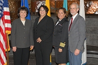 Dr. Yvette Roubideaux, Hope Johnson, Dr. Susan Karol, and Rick Olson